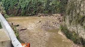 Le niveau du Magnan inquiète les riverains à Nice après le passage de la tempête Aline.