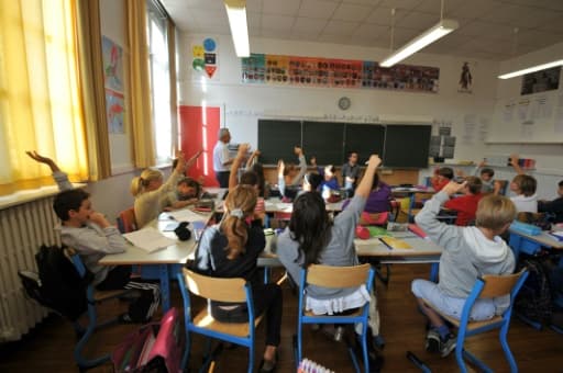 Des élèves d'une école primaire le 05 septembre 2011 à Nantes Des élèves d'une école primaire le 05 septembre 2011 à Nantes