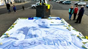Un hommage de supporters de Cardiff à Emiliano Sala, le 21 janvier 2019