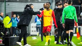 Franck HAISE et Elye WAHI lors de Lens-Strasbourg le 10/02/2024