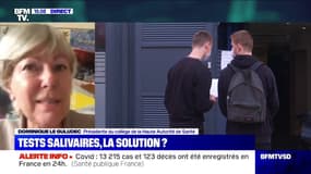 La présidente du collège de la Haute Autorité de Santé explique comment se déroulera un test salivaire