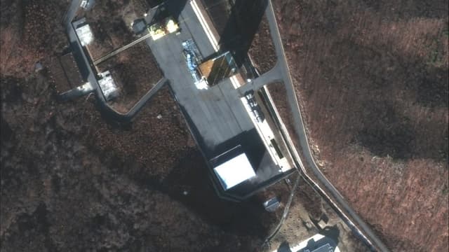 Une image satellite du site de lancement de fusées nord-coréen de Sohae, prise le 5 décembre 2018
