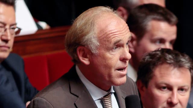 Le député des Bouches-du-Rhône Dominique Tian dans l’Hémicycle en 2013.