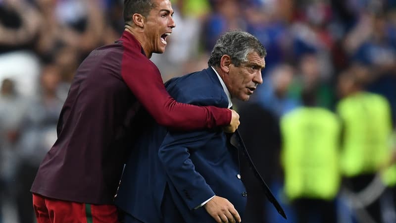 Cristiano Ronaldo et Fernando Santos