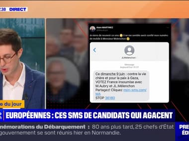 L'image du jour : Européennes, ces SMS de candidats qui agacent - 07/06