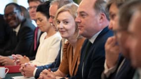 Liz Truss, le 19 juillet, au Conseil des ministres. 