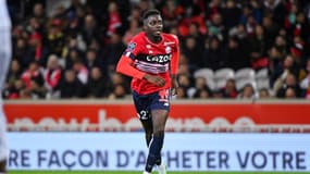 Mohamed Bayo avec Lille, le 15 janvier 2023.
