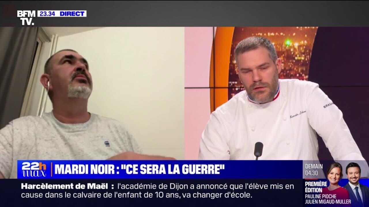 "Au bout d'un moment, ça nous gonfle": le coup de gueule Romain Leboeuf, chef boucher, contre la grève reconductible "Au bout d'un moment, ça nous gonfle": le coup de gueule Romain Leboeuf, chef boucher, contre la grève reconductible