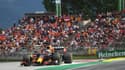 Max Verstappen à l'arrivée du Grand Prix d'Autriche