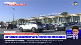 Grèves: un "service minimum" instauré à l'aéroport de Marignane