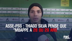 ASSE-PSG : Thiago Silva pense que Mbappé a "28 ou 29 ans"