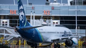 Un avion d'Alaska Airlines à Seattle aux États-Unis le 6 janvier 2024 