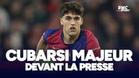 Benfica - Barcelone : "Il fallait bien que je vienne", à 18 ans, Cubarsi se présente devant la presse