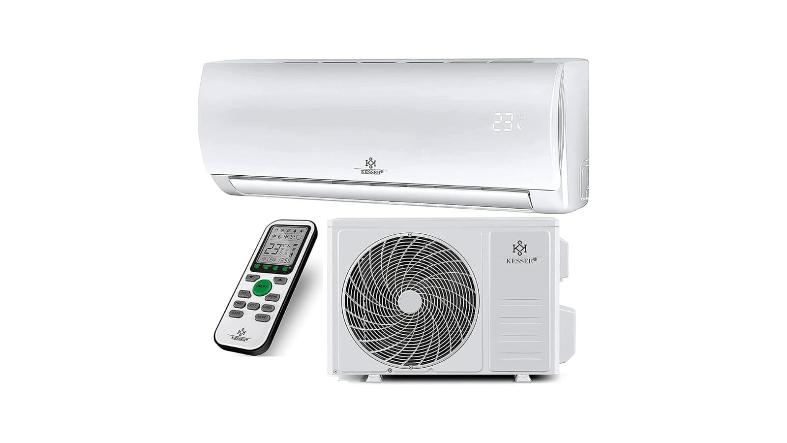 KESSER Climatisation Set réversible Split 12000 BTU/h / 3400 Watt