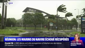 La Réunion: les marins du navire échoué récupérés