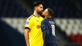 Emre Can devant Neymar lors du match PSG-Dortmund, le 11 mars 2020