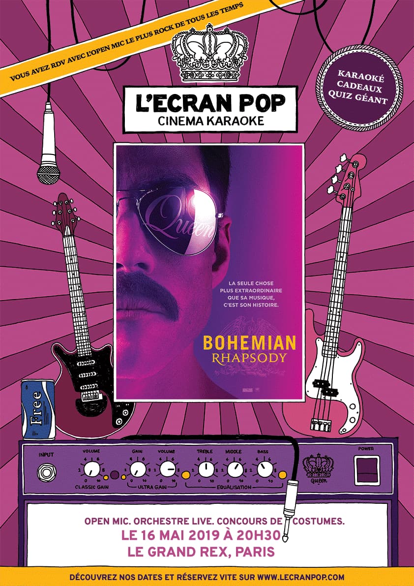 LEcran Pop Cinéma-Karaoké : Bohemian Rhapsody, Cinéma CGR Bordeaux Le  Français, May 3 2024