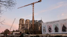 Notre-Dame de Paris à quelques jours de sa réouverture, le 29 novembre 2024.