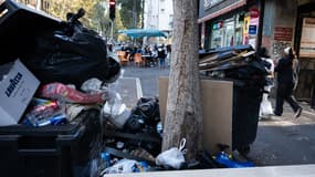 Les déchets s'accumulent à Marseille où une partie des éboueurs sont en grève ce mercredi 30 novembre 2024.