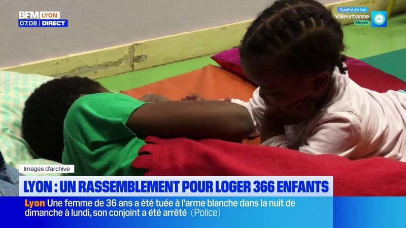 Lyon : Un rassemblement pour loger 366 enfants