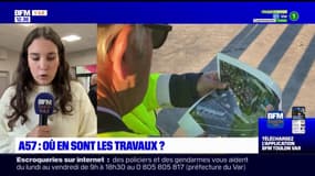 Var: les travaux de l'A57 se poursuivent