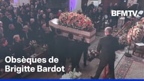 Le cercueil de Brigitte Bardot est arrivé dans l'église
