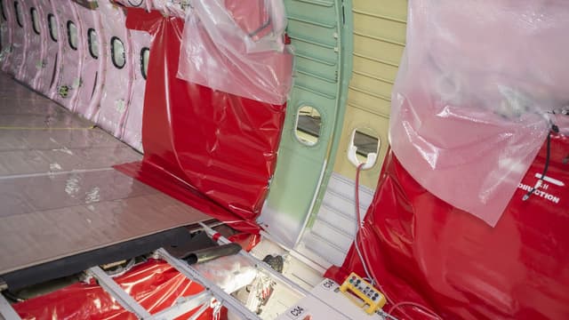 L'avionneur a conçu une cloison d'Airbus A320 fabriquée dans un alliage d'aluminium de sa conception.