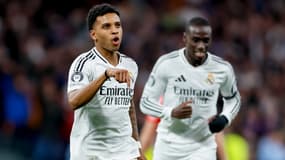 Rodrygo lors du 8e de finale de Ligue des champions entre le Real Madrid et l'Atlético - le 04/03/2025