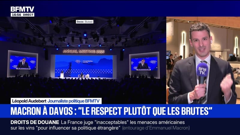 Marschall Truchot : Macron à Davos, "le respect plutôt que les brutes" - 20/01