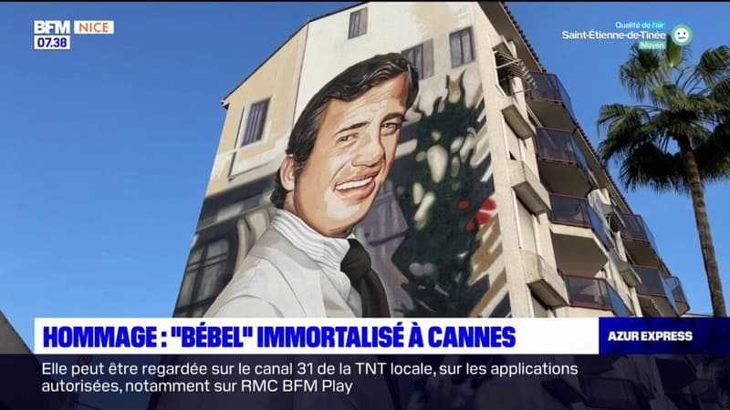Cannes: une fresque en hommage à Jean-Paul Belmondo
