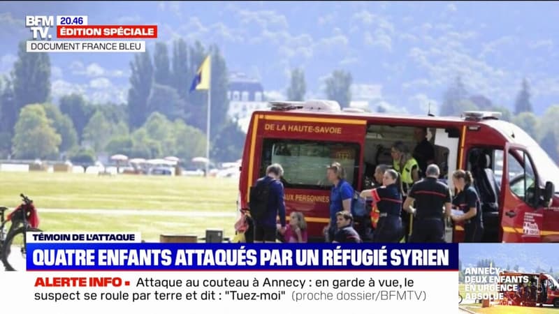 Photo of BFM TV 🔵 Attaque au couteau à Annecy: “Avec mon collègue, on a essayé de s’interposer”, le témoignage d’un agent entretien qui a aidé à appréhender l’assaillant