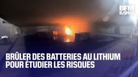  Brûler des batteries au lithium pour étudier les risques  