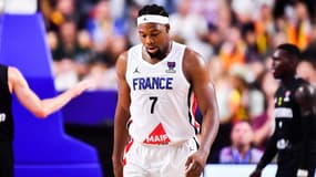 Guerschon Yabusele lors de France-Allemagne à l'Eurobasket 2022
