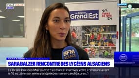 Strasbourg: l'escrimeuse alsacienne Sara Balzer à la rencontre des lycéens