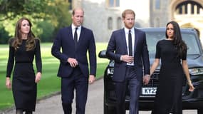 Kate, William, Harry et Meghan, le 10 septembre à Windsor