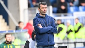 Romain Pitau pendant un match de Montpellier en 2023