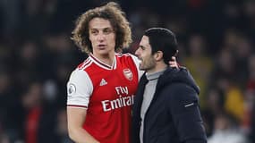 David Luiz et Mikel Arteta, le 1er janvier 2020
