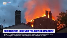 Croix-Rousse: l'incendie toujours pas maîtrisé