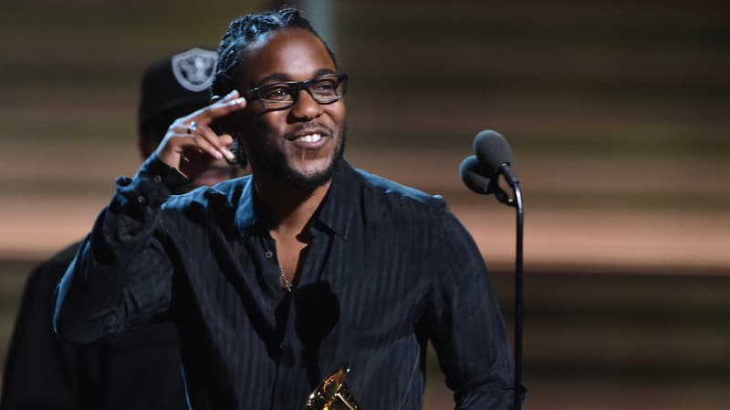 Kendrick Lamar lors des Grammy Awards en février 2016
