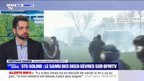 Sainte-Soline: interrogé par BFMTV,  le chef du Samu 79 assure qu'il "n'y a pas de fautif"