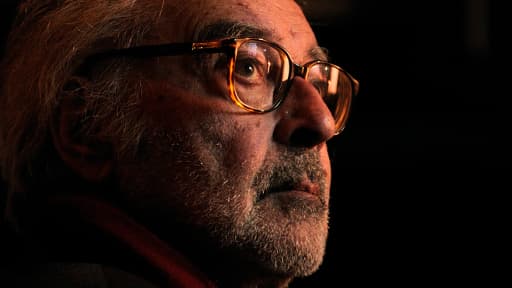 Jean- Luc Godard en 2010 en Suisse.