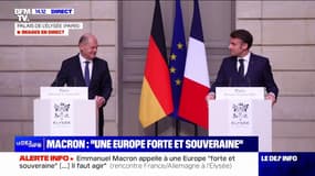 Emmanuel Macron: "La seule réponse aux temps dans lesquels nous entrons, c'est plus d'unité, plus d'ambition et d'audace et plus d'indépendance"