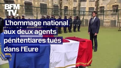 Agents pénitentiares tués: l'hommage national présid" 