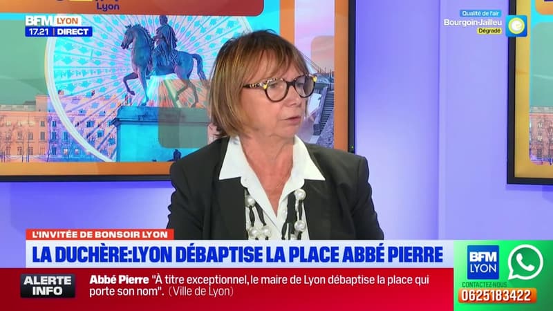 Lyon: la coprésidente du comité de la jupe réagit à la décision du maire de débaptiser la place Abbé Pierre