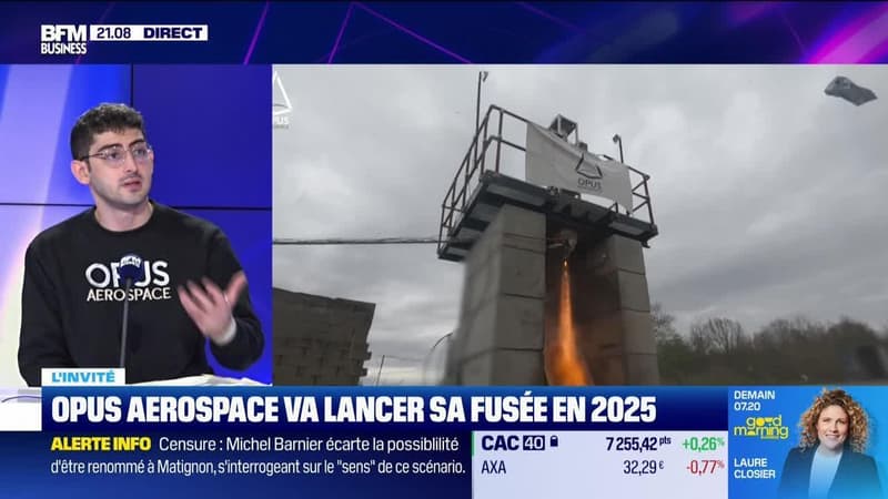 Safouane Benamer (Opus Aerospace) : La startup française Opus Aerospace lancera sa fusée de Kourou dès 2025 - 03/12