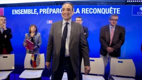 Jean-François Copé, lors de son discours d'ouverture de la convention de l'UMP sur la famille, jeudi 24 janvier