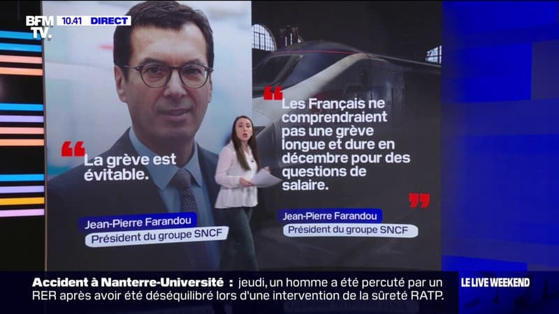 LES ÉCLAIREURS - Le patron de la SNCF appelle à la responsabilité des cheminots