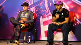 Max Verstappen et Lewis Hamilton, à Montréal le 19 juin 2022