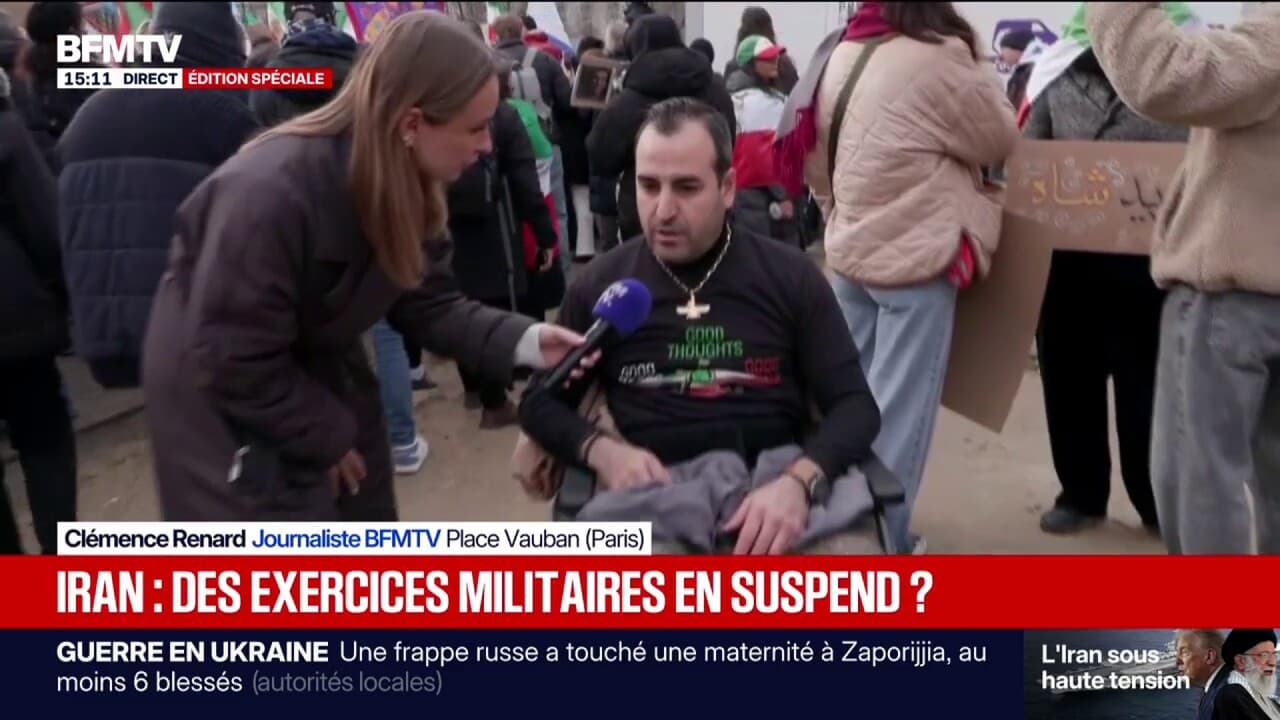 イラン国民を支援するパリの動員