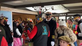 Les carnavaleux de Cappelle-la-Grande (Nord) le dimanche 7 janvier 2024.